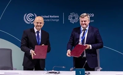 Banebrytende seremoni for Shafag solkraftverk holdt under COP29